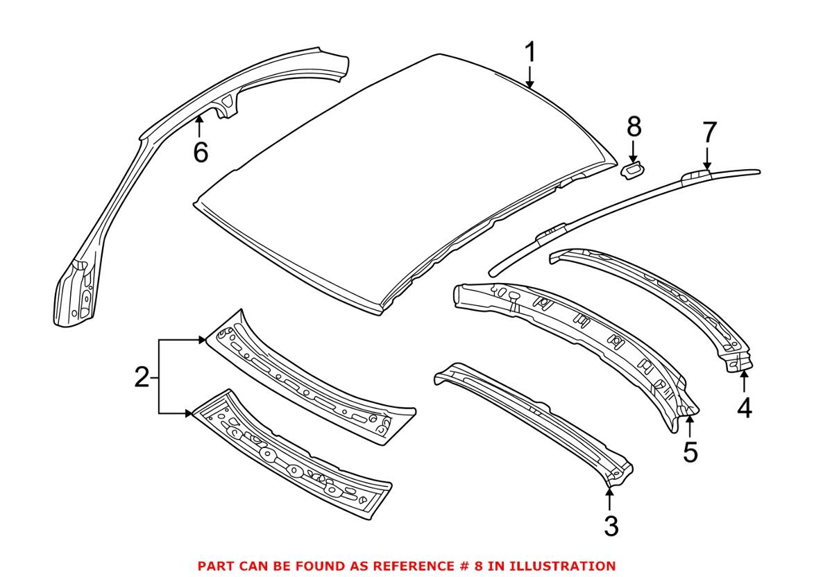 BMW Fixing Clamp - Driver Side 51138238951